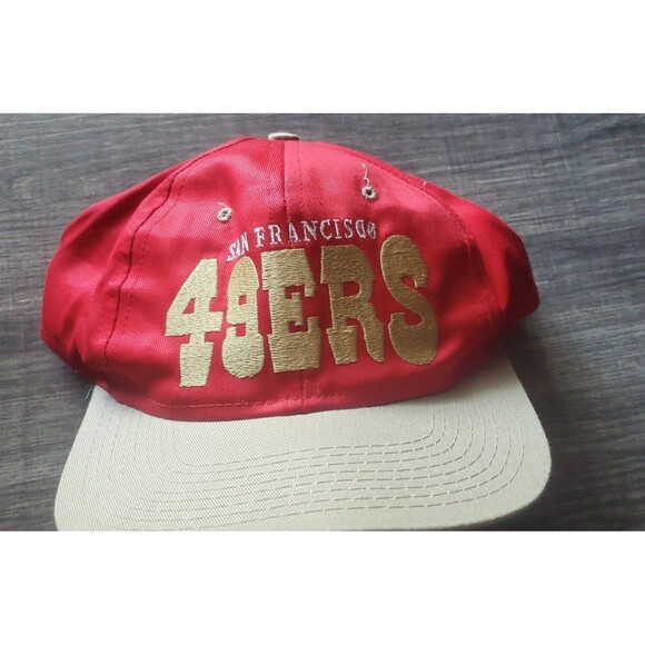 VintageTeam NFL Hat San Francisco 49ers Snapback Cap Vintage Red - Picture 2 of 6